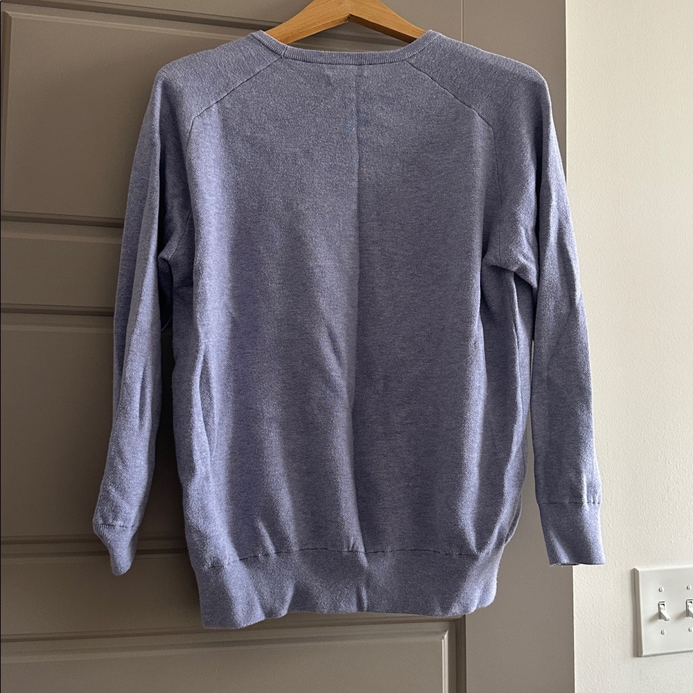 Peter Millar Men's Heathered Purple Crewneck Sweater - Picture 6 of 6